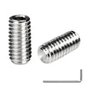 10Pcs 3/8-16 x 3/4" Set Screws, Hex Socket Grub Screws with Cup Point