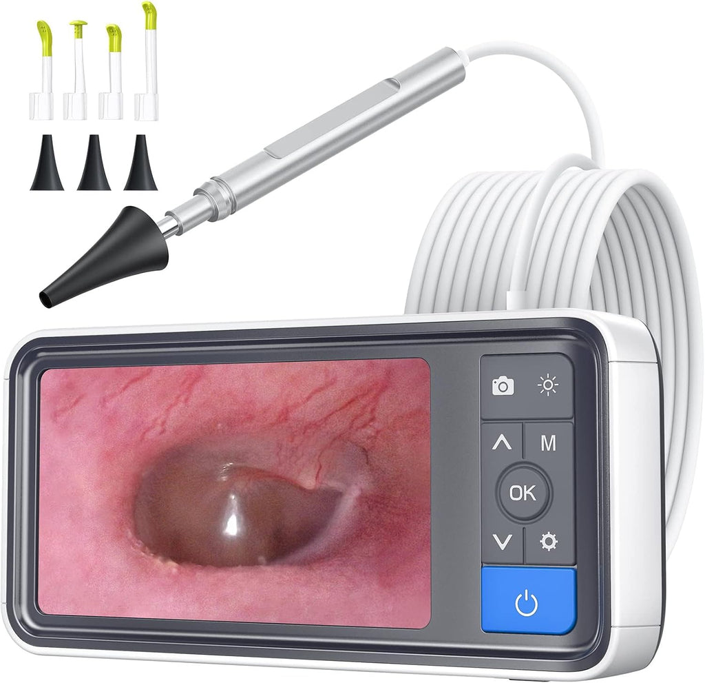 Otoscope with 4.5" IPS Screen, 3.9mm Ear Camera with Gyroscope