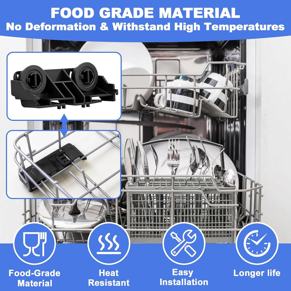 WD28X27241 GE Dishwasher Rack Carrier And Roller Kit for GE Dishwasher Lower Rack Wheels Assembly,Interchangeable With Both The Left and Right Side -Replaces WD12X10439, WD12X10446, WD12X10447-1Pack