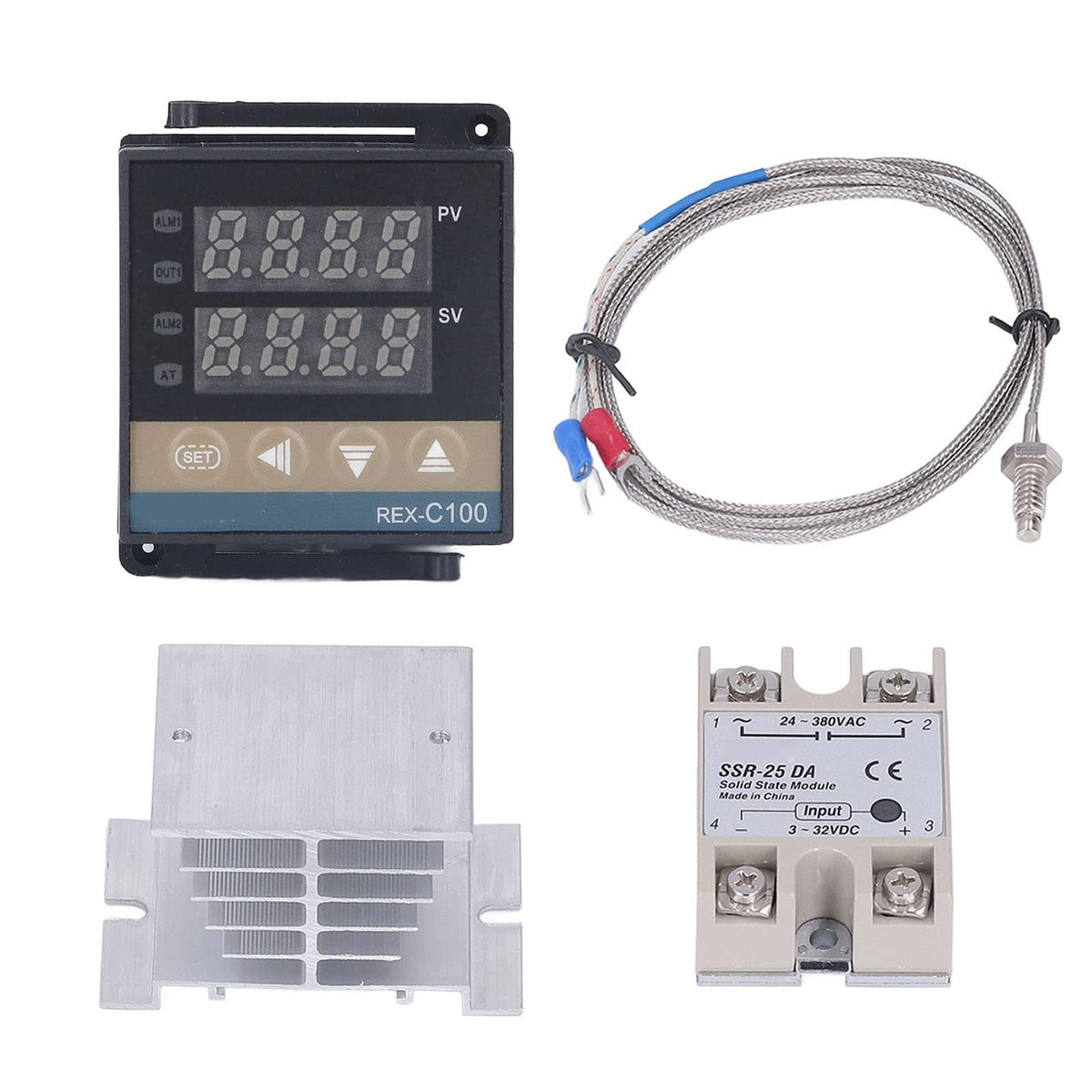 SENECESLI PID Temperature Controllers Kit 400℃ 100v 240v Precision (25A)