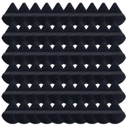 Triangle Makeup Powder Puff, 60pcs Setting Powder Puffs, This Cosmetic Wedges For Face, Under Eyes And Neck, Velvet