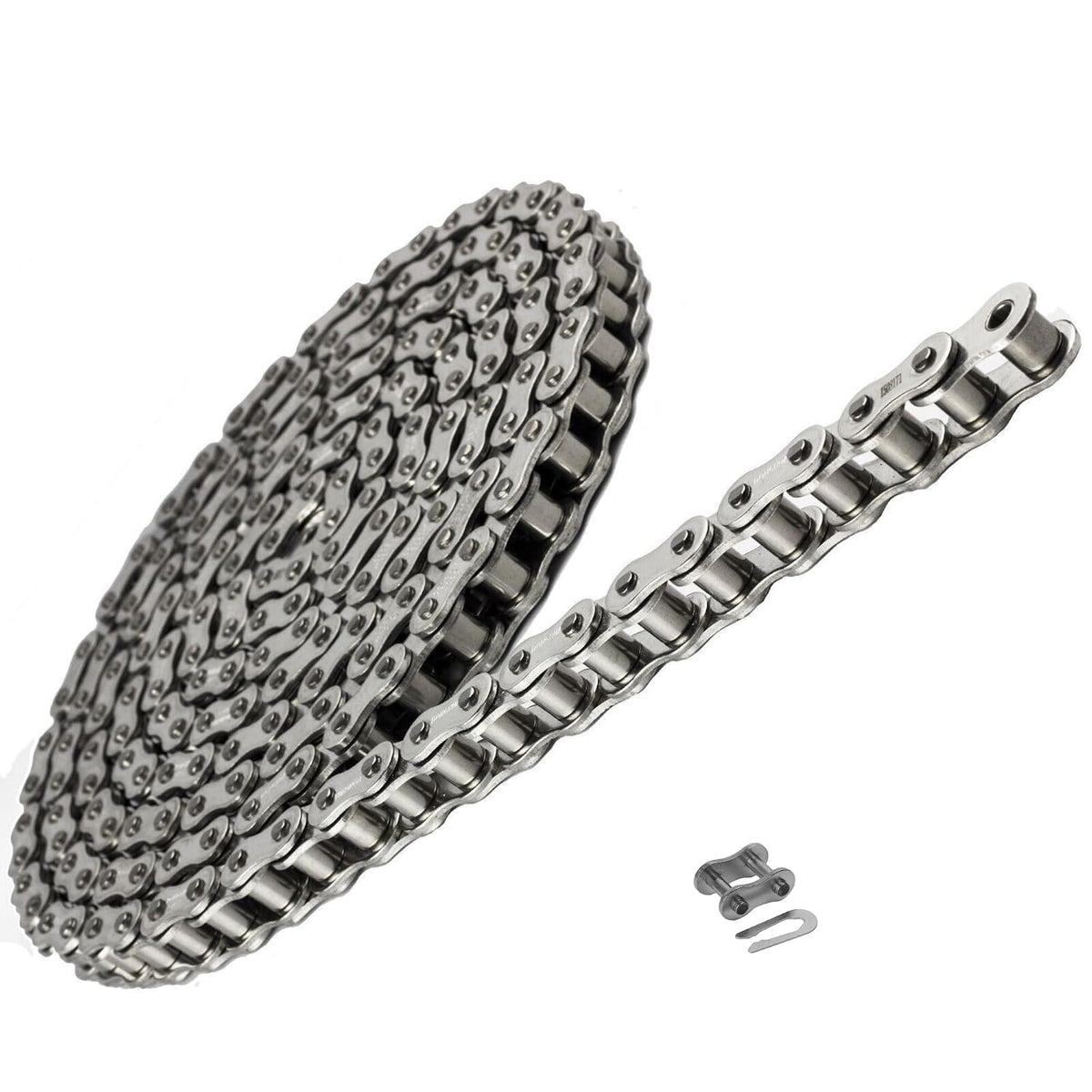 Jeremywell 80SS Stainless Steel Roller Chain 10 Feet with 1 Connecting Link