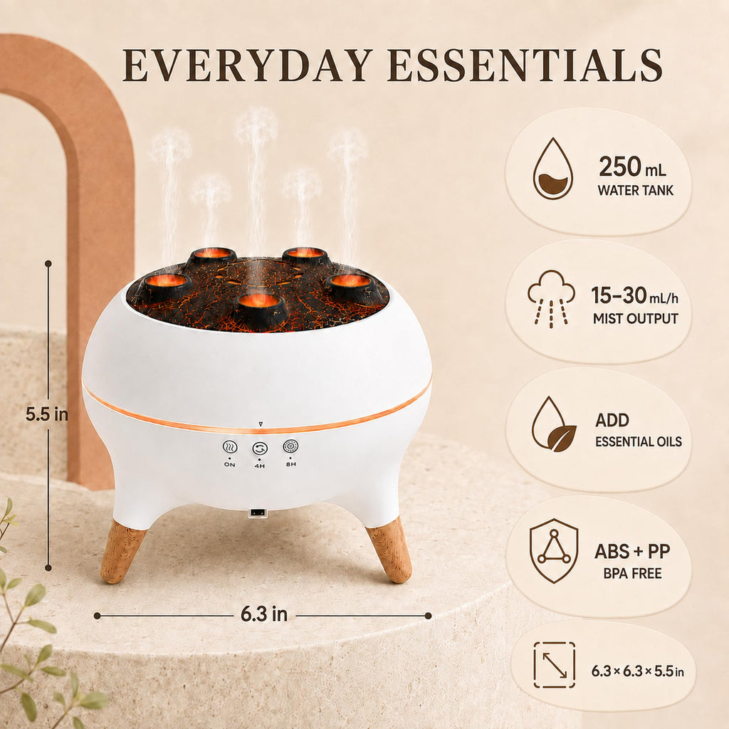 Essential Oil Diffuser 250ML Dancing Jellyfish Aromatherapy Diffuser Humidifier with 7 Colors LED Lights,Remote
