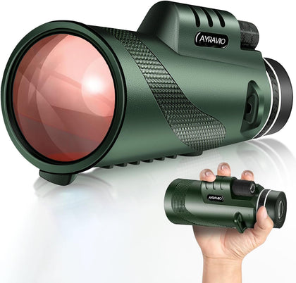 Birthday Gifts for Men Dad Husband Teen, 10x42 Monocular for Outdoor/Hiking