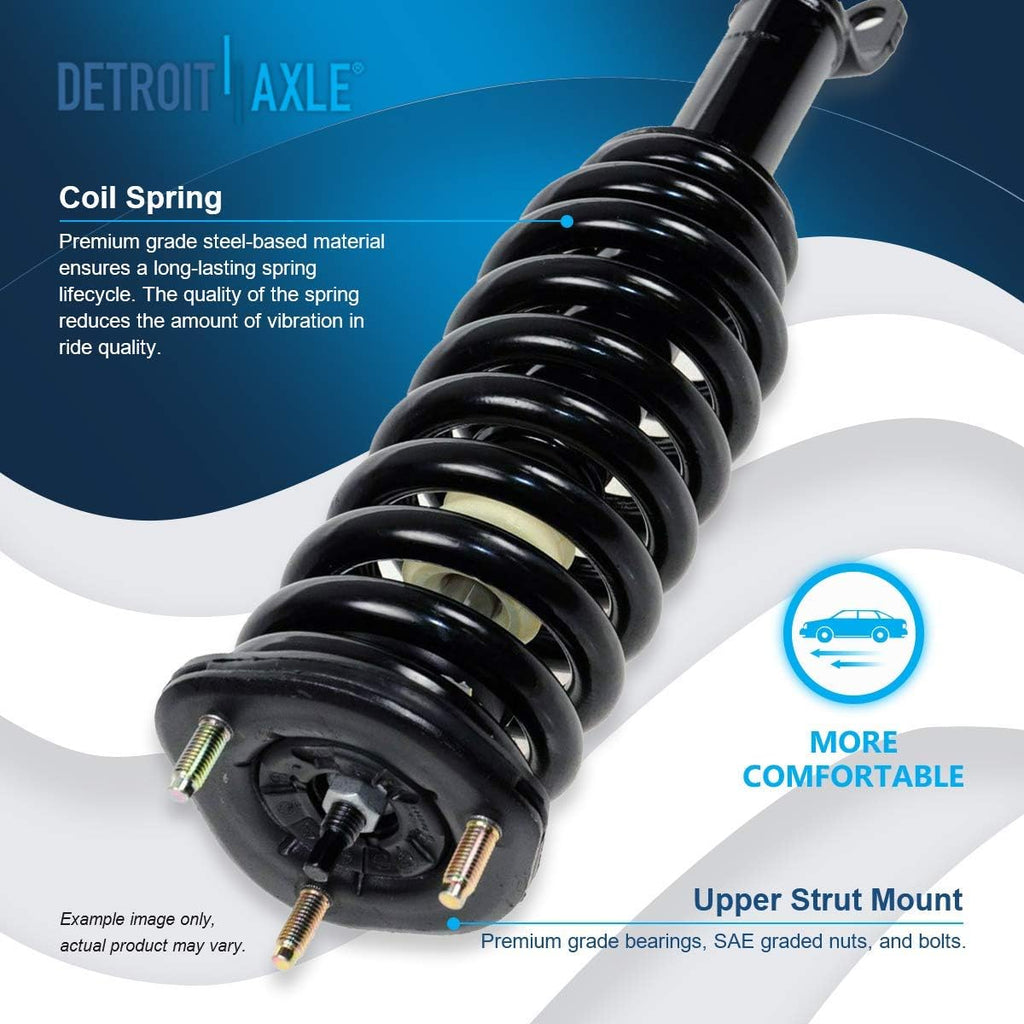 Detroit Axle - 4WD Pair Front Struts for 2005-2009 Dodge Dakota