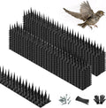 Bird Spikes, 24 Pack, 33.5 FT Total Coverage, Outdoor Bird Deterrent for Pigeons and Small Birds, Helps Keep Cats and