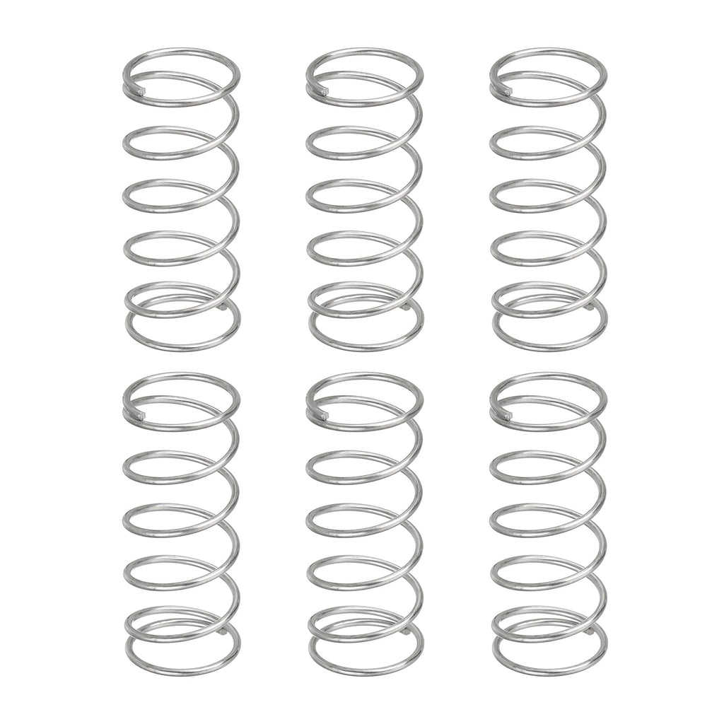 6Pcs Compression Spring 0.8mm Wire Diameter x 11mm OD x 30mm Long