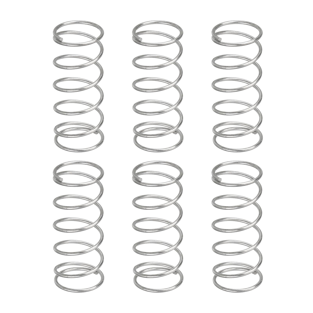 6Pcs Compression Spring 0.8mm Wire Diameter x 11mm OD x 30mm Long