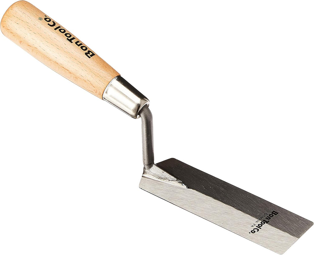 11-630 Margin Trowel for Brick, Block and Stone Masonry - Carbon Steel 5-inch X 1 1/2-inch Wood Handle