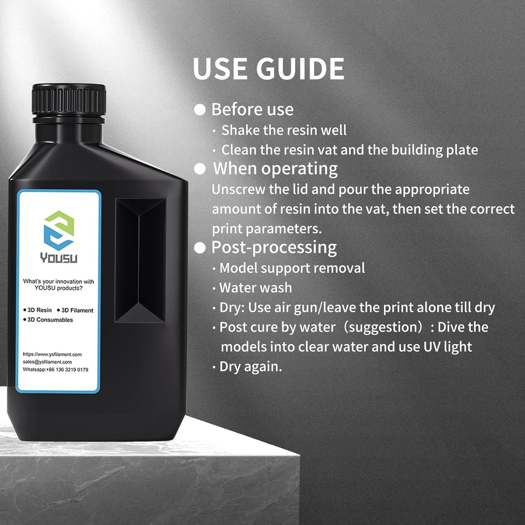 Flexible Tough (Shore 80A) 3D Printer Resin, Soft Rubber/TPU Like 3D Printing Resin1, High Elongation 405nm Fast