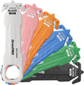 6-Pack Safety Box Cutter & Letter Opener, Box Package Opener Knife