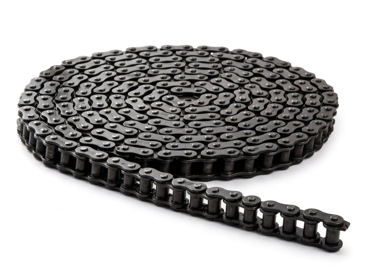 #41 Roller Chain 10 Feet with Connecting Link, Steel Roller Chain