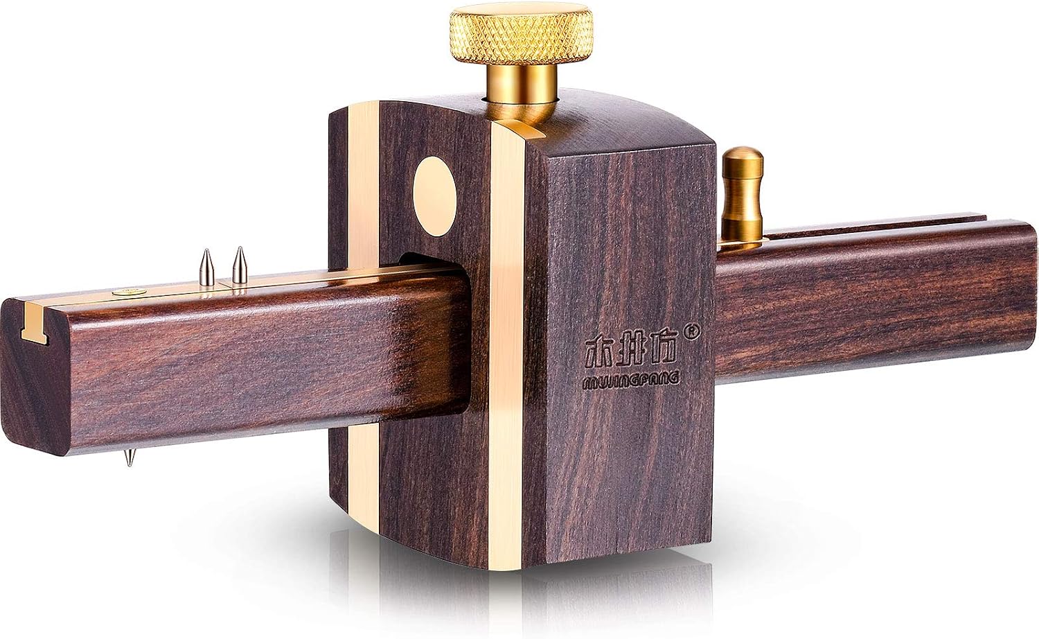 Mortise Gauge Woodworking Marking Gauge Ebony Mortise Square Gauge 6.4 Inches Sliding Mark Scraper Marker Measuring