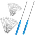 90 Pcs Inoculation Loop with 2 Inoculating Rods, Mycology Agar Loop