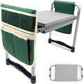 Garden Kneeler and Seat with 11.5" Wide Pad, Foldable Garden Stool with 2 Tool Bags, Heavy Duty Garden Kneeler for