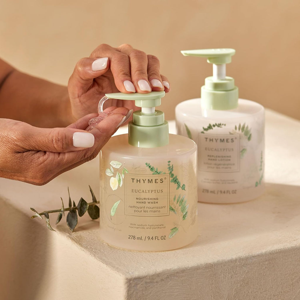 Nourishing Hand Wash - Liquid Hand Soap for Bathroom or Kitchen - Liquid Soap with Notes of Eucalyptus Oil, Lemon