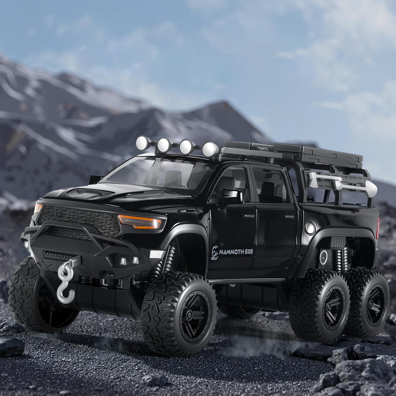 Toy Trucks for Boys 1/32 Diecast Trucks Metal Mammoth Model Truck Toy | Collectible Pickup Truck Model Kit,Pull Back