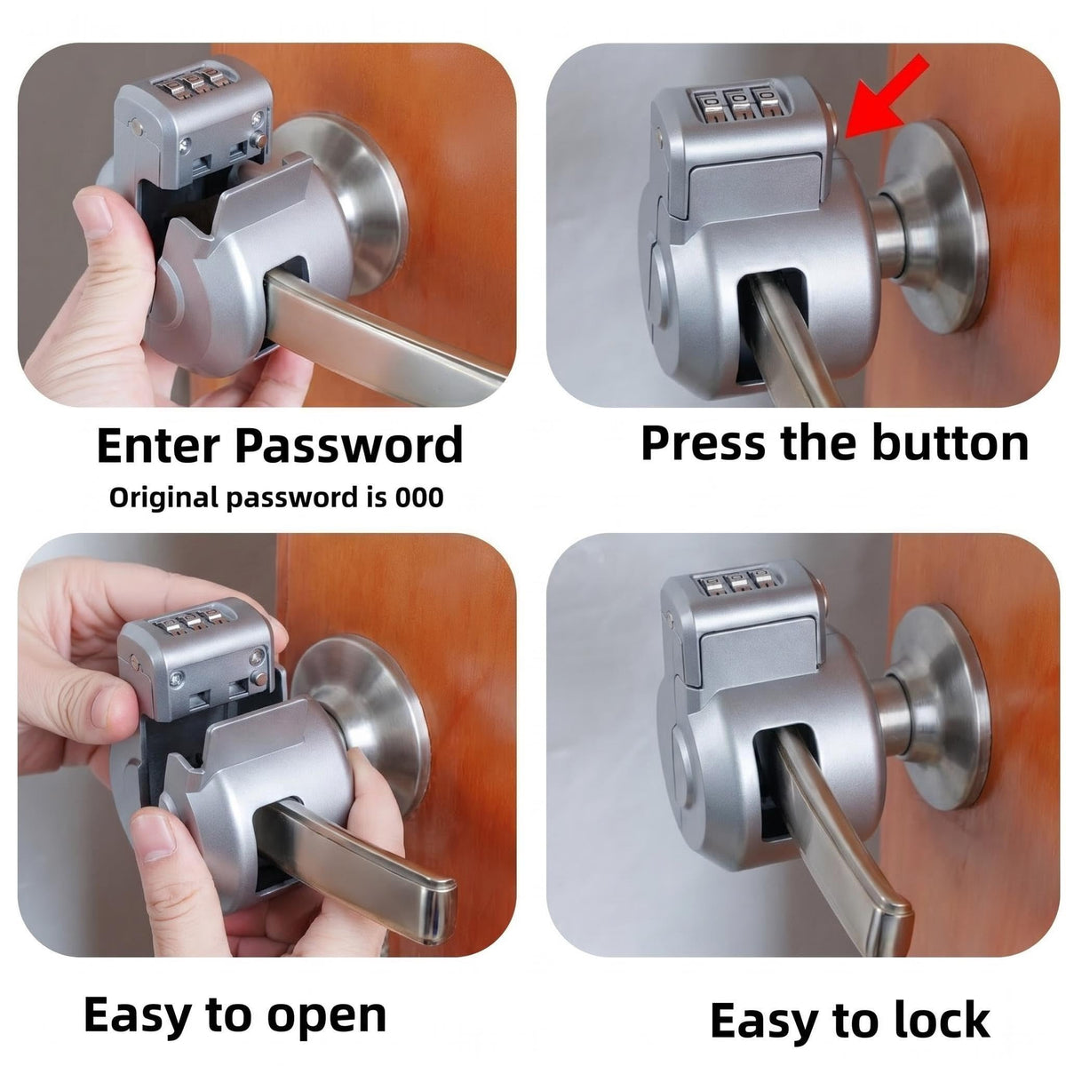 Keyed Door Handle Lockout Device Cover with Code Measure Before Order