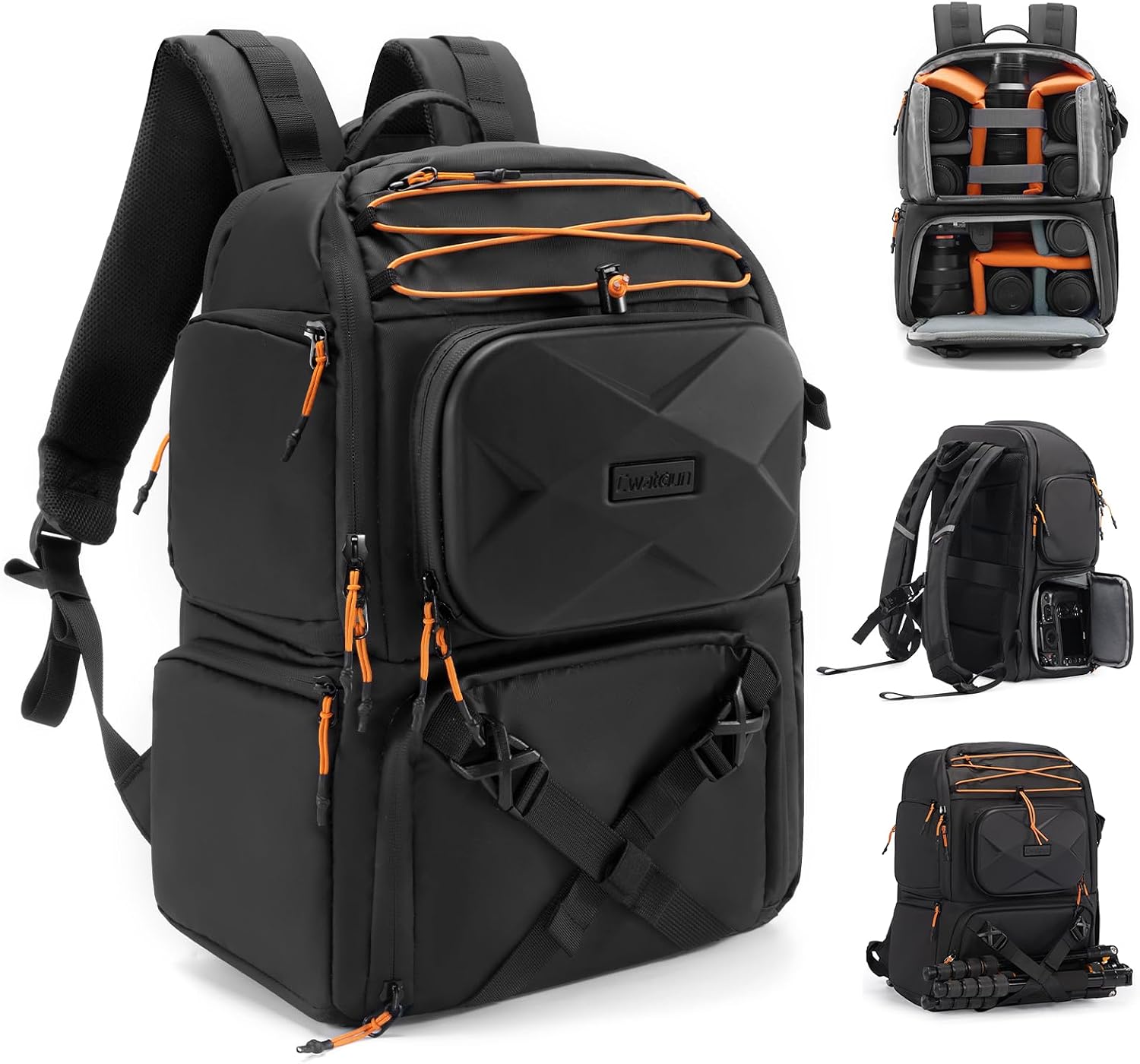 Camera Backpack Professional DSLR/SLR/Mirrorless, Waterproof Hardshell Case Large Camera Bag Outdoor Hiking Travel
