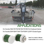2PCS Primary Fuel Filter Element Compatible with Yamaha # 6D8-WS24A-00-00
