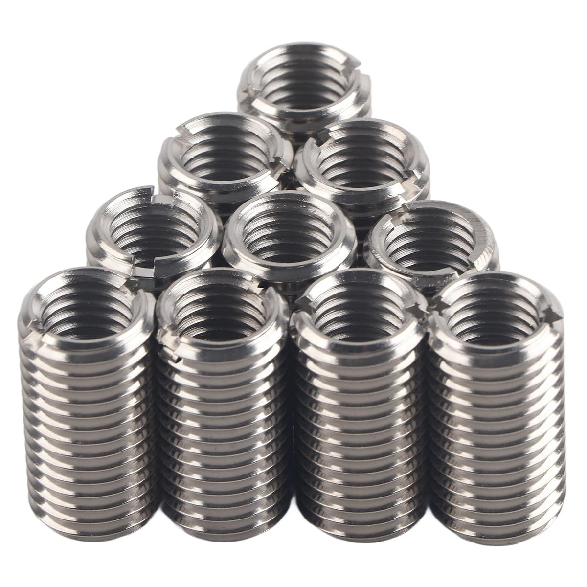 BORDSTRACT 10Pcs Threaded Insert Reducing Nut,M12 X 1.75 to M16 X 2