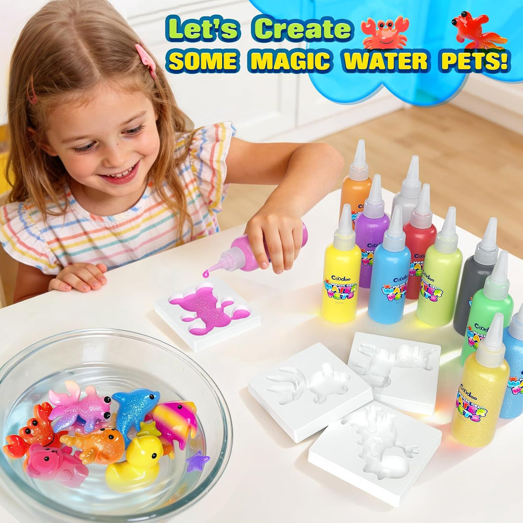 Magic Water Elf Toy Craft Kits, Aqua Fairy Water Gel DIY Squishies Squishy Maker Toddler Kids Toys for Girls Boys