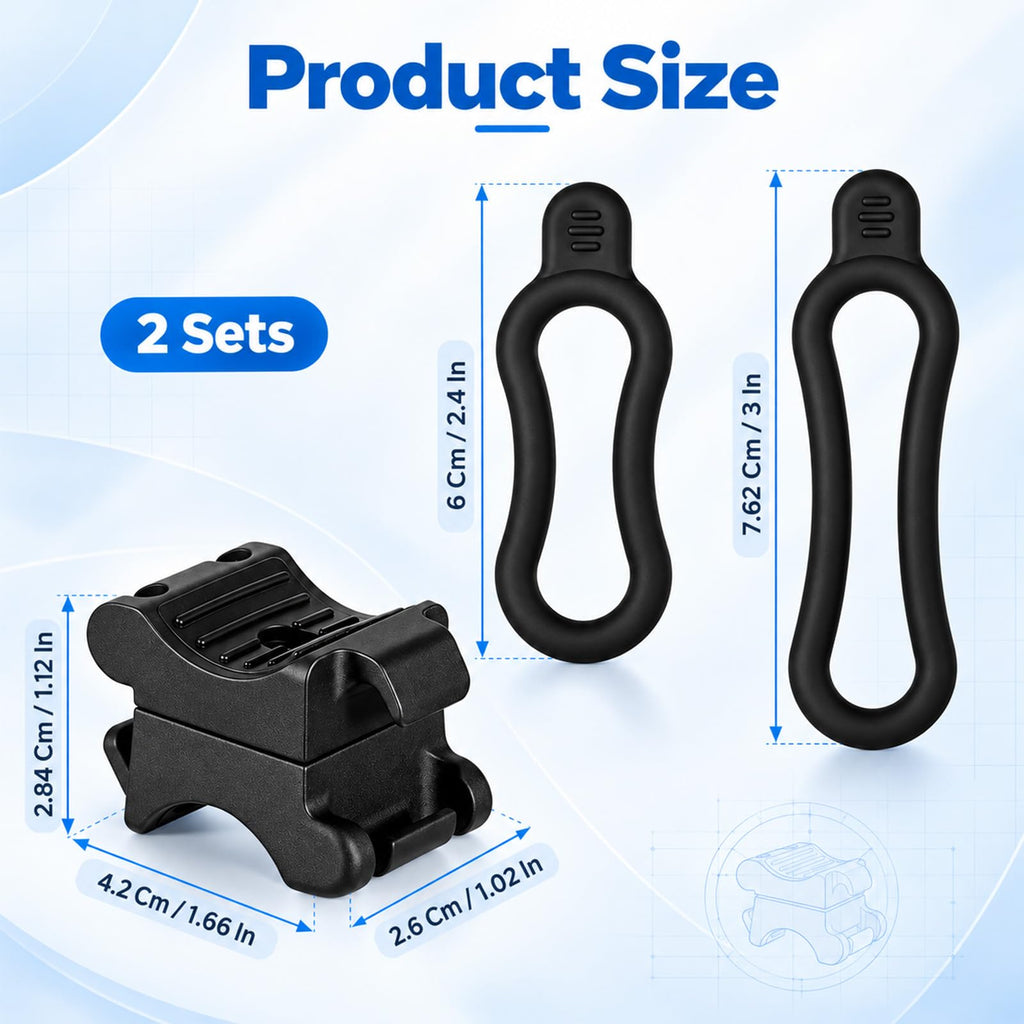 2 Pcs Bike Flashlight Mount, Bike Light Mount