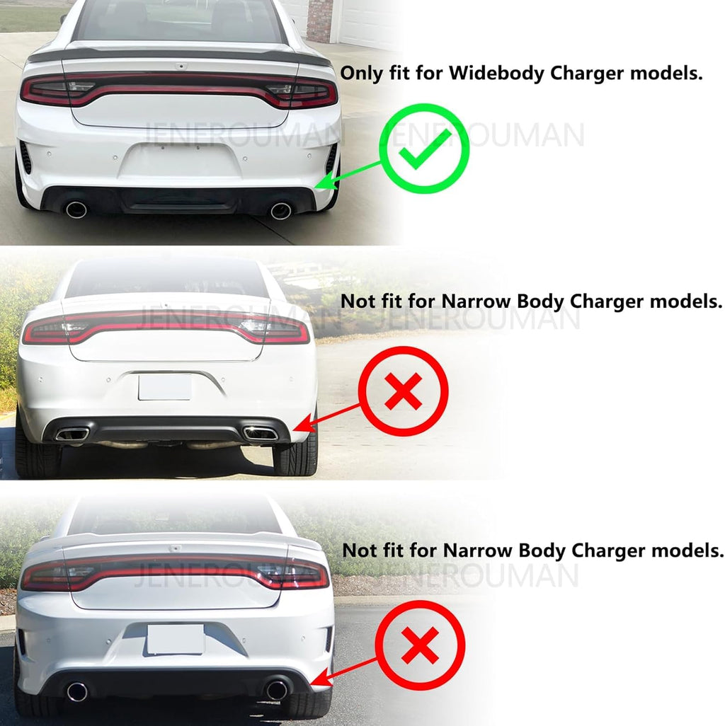 Rear Diffuser for 2020-2023 Dodge Charger Widebody Only