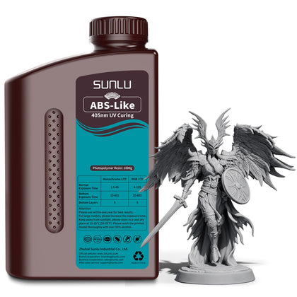 ABS Like Resin for 3D Printer, Fast 405nm UV Curing Photopolymer Resin 3D for LCD/DLP/SLA 3D Printers, High Toughness