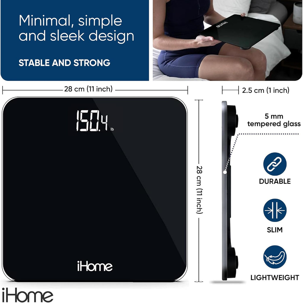 Digital Scale, Bathroom Scale, Batteries Included, Scale Body Weight, Weight Scale, Bathroom Scales for Weight