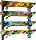 Skateboard Wall Mount, 6 Layer Skateboard Rack Holder, UHSD002B | Snowboard Wall Mount for Storage Longboard Deck