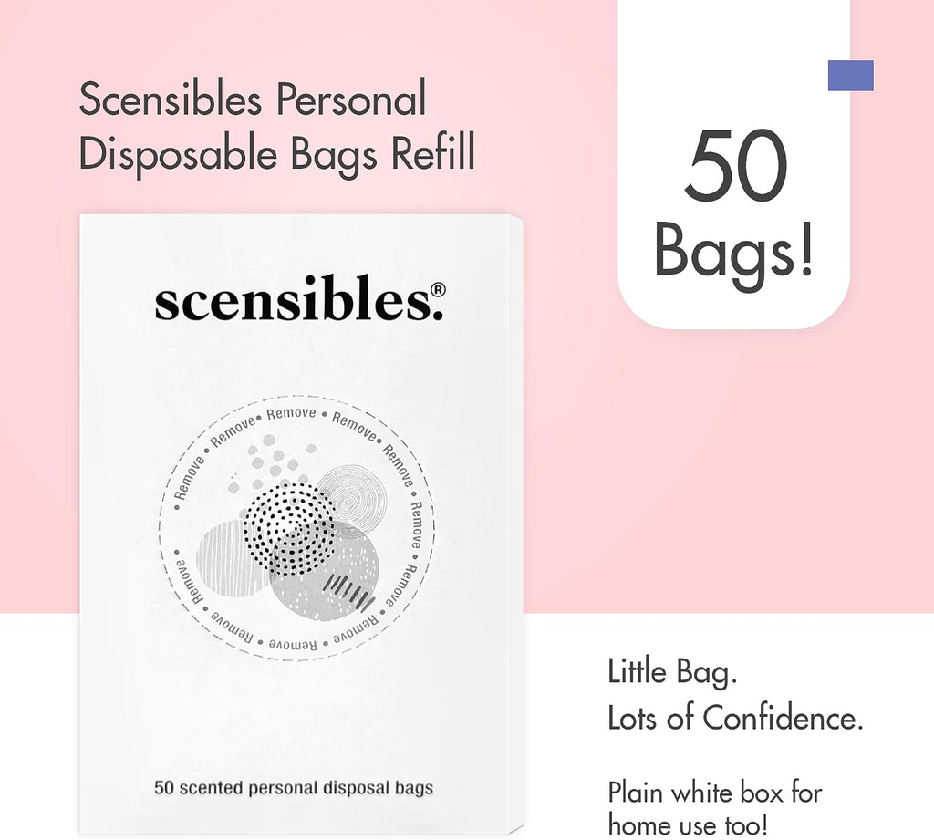 Disposal Bags for Menstrual Care Products - 50 ct Refill Box