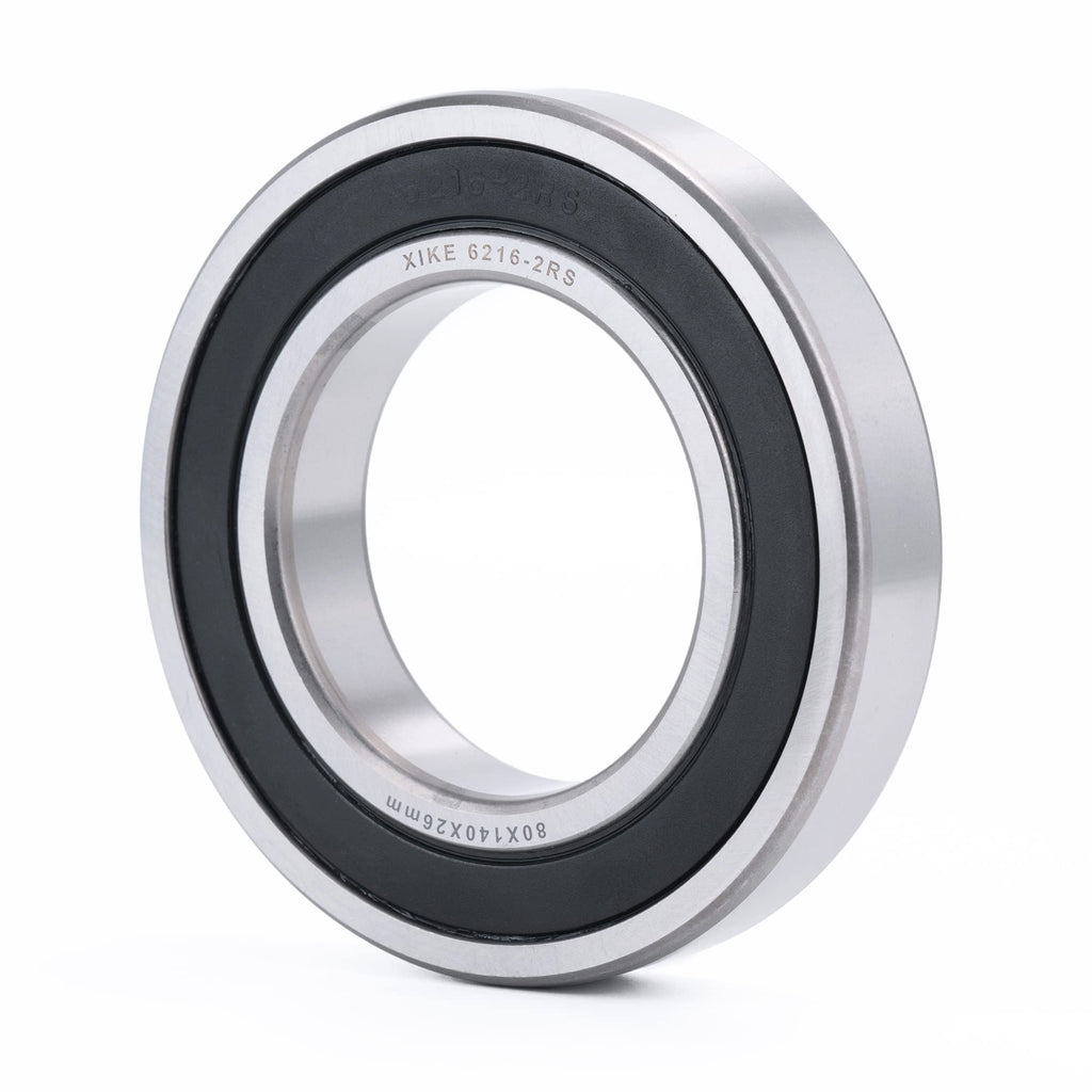 XiKe 6216-2RS Deep Groove Ball Bearing, 80x140x26mm (1-Pack)
