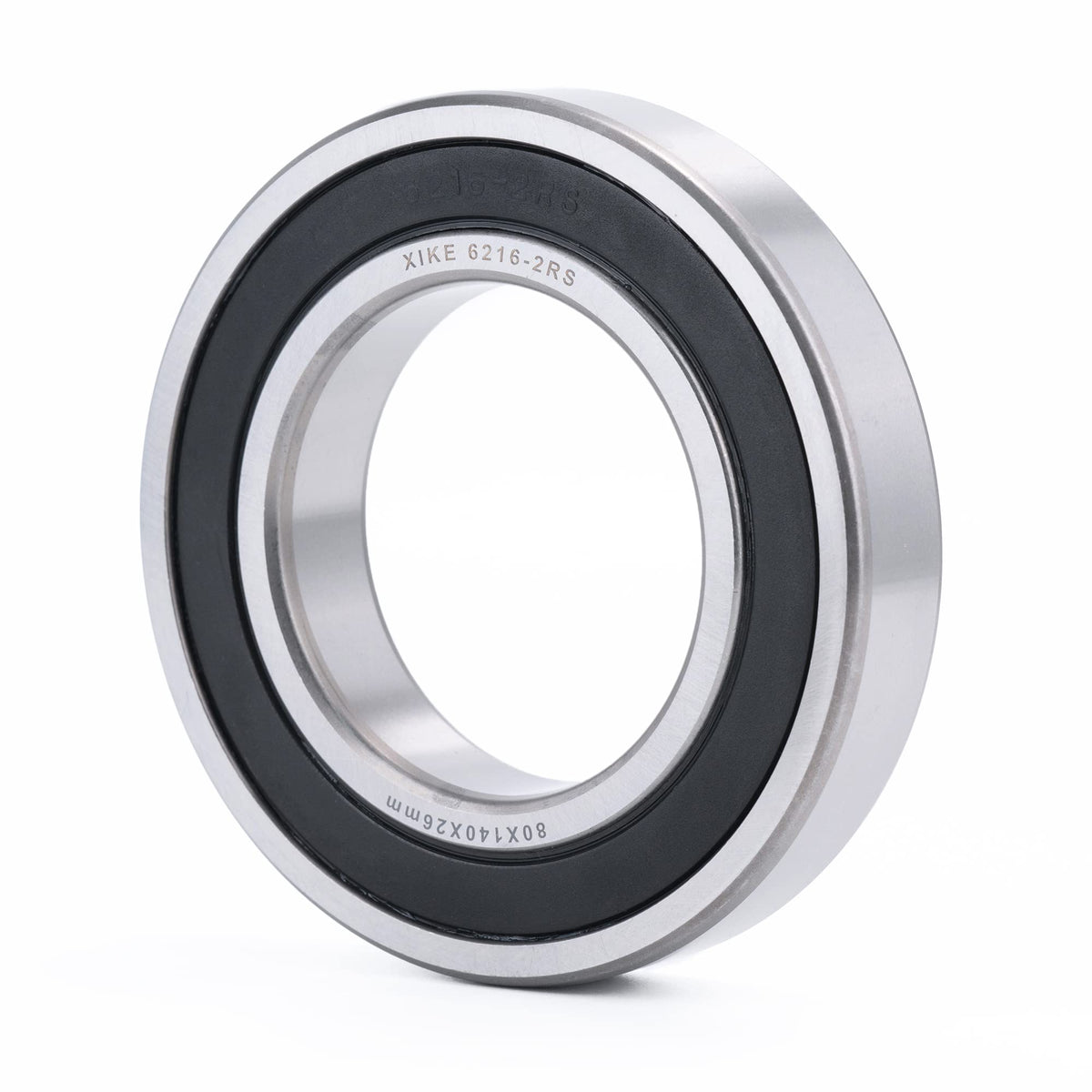 XiKe 6216-2RS Deep Groove Ball Bearing, 80x140x26mm (1-Pack)