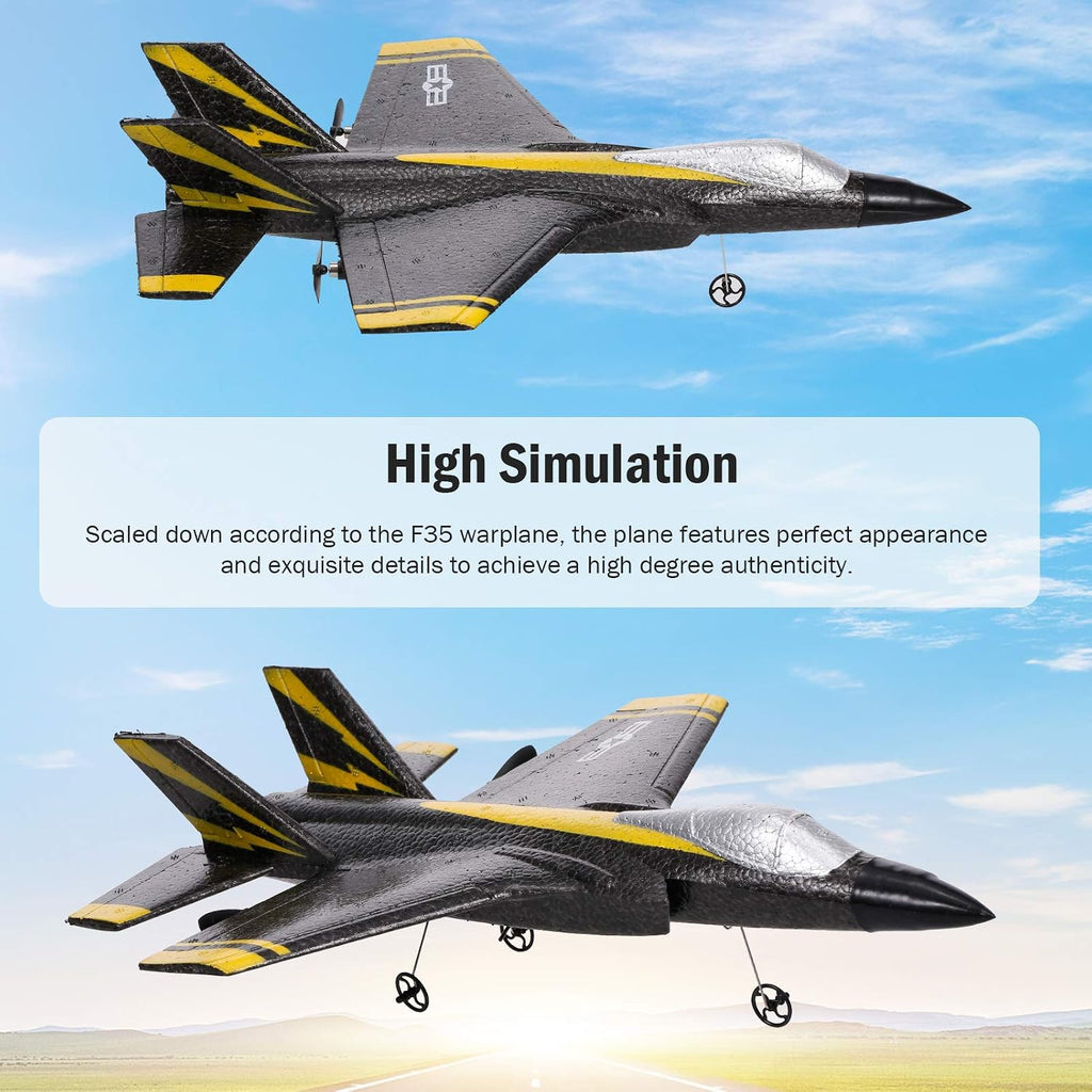 FX635 RC Airplane, 2 Channel RC Plane, 2.4Ghz Remote Control Airplane, Ready to Fly Foam Glider with 3 Axis Gyro