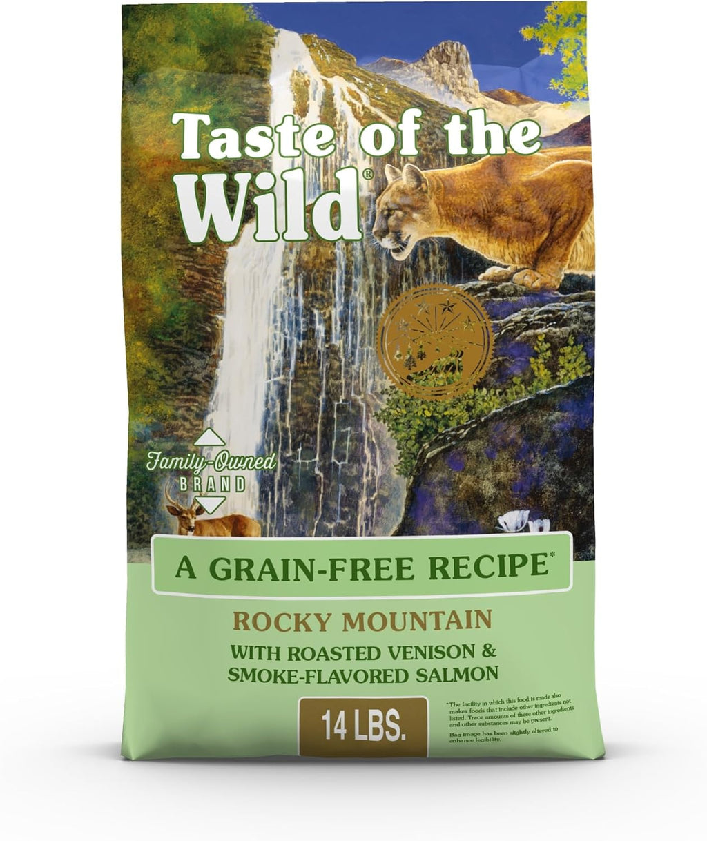 Rocky Mountain Dry Cat Food, Roasted Venison, 14lb