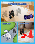 Biped Robot Kit STEM Toys Science Kit for Kids, Bionic Bipedal Robotics Programmable Coding Crafts Set for Arduino