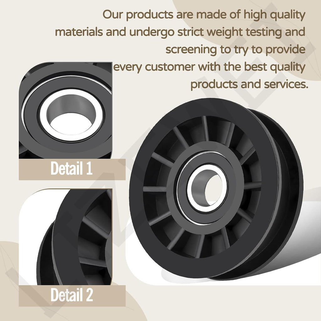 756-05032 Flat Idler Pulley Compatible with CUB Cadet MTD GT XT1 XT2 ZT1 ZT2 Ultima 42 46 50 Lawn Mower
