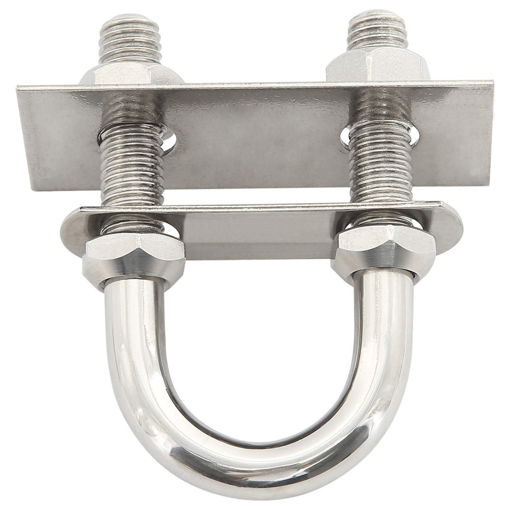 NovelBee 2 Pack 1/2" Stainless Steel U Bolt,4-1/4" Stern Bow Eye for Boat