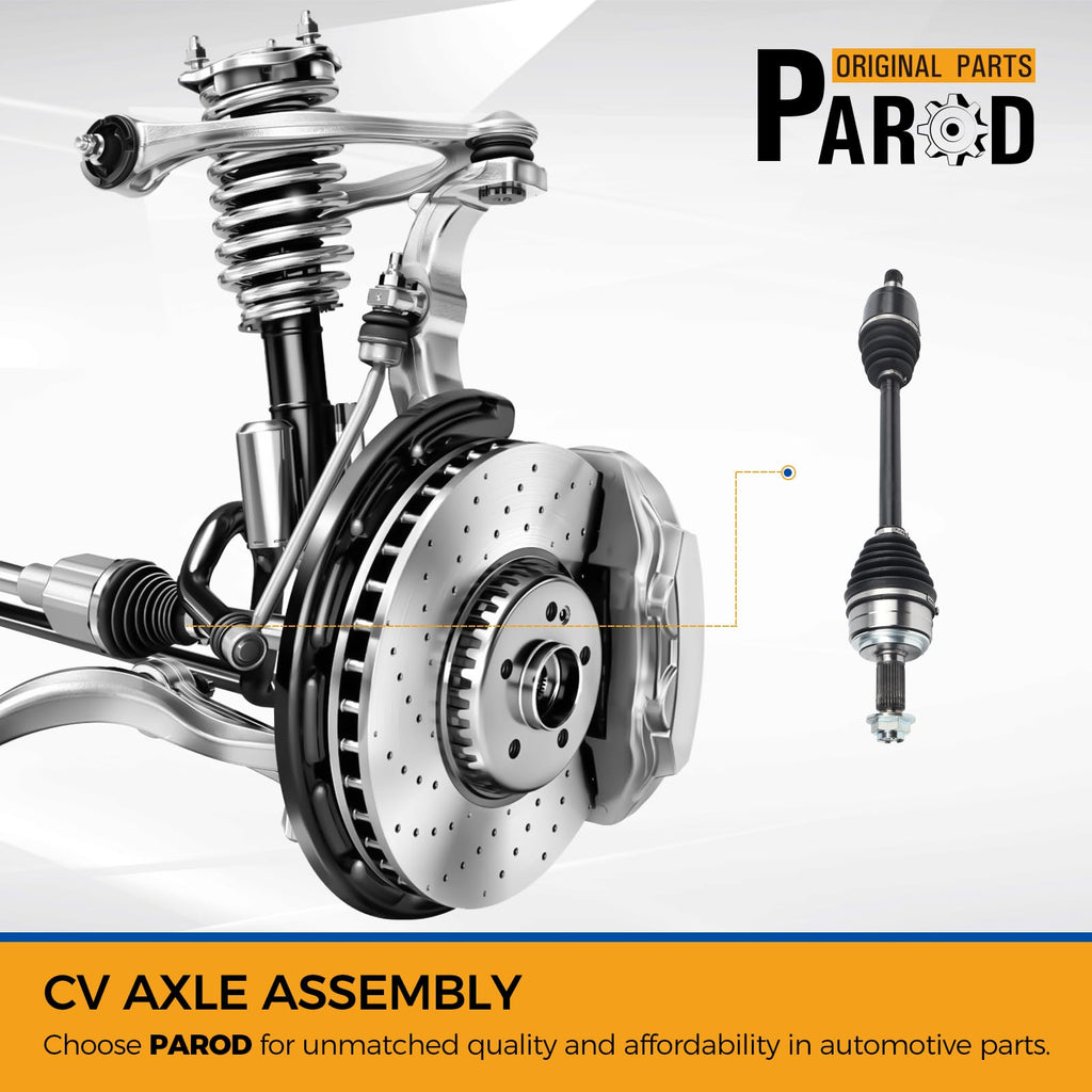 PAROD 664254 Front Left CV Axle Assembly Fit 08-12 Honda Accord 3.5L V6