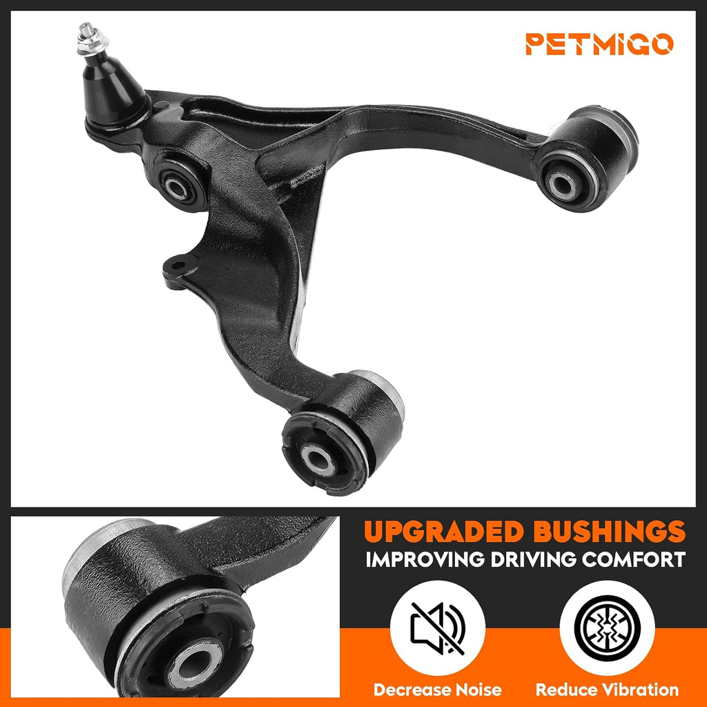 4WD Front Lower Control Arms Kit Fit for Dodge Ram 1500 2006-2018, for Dodge Ram 1500 Classic 2019-2021, 2PC