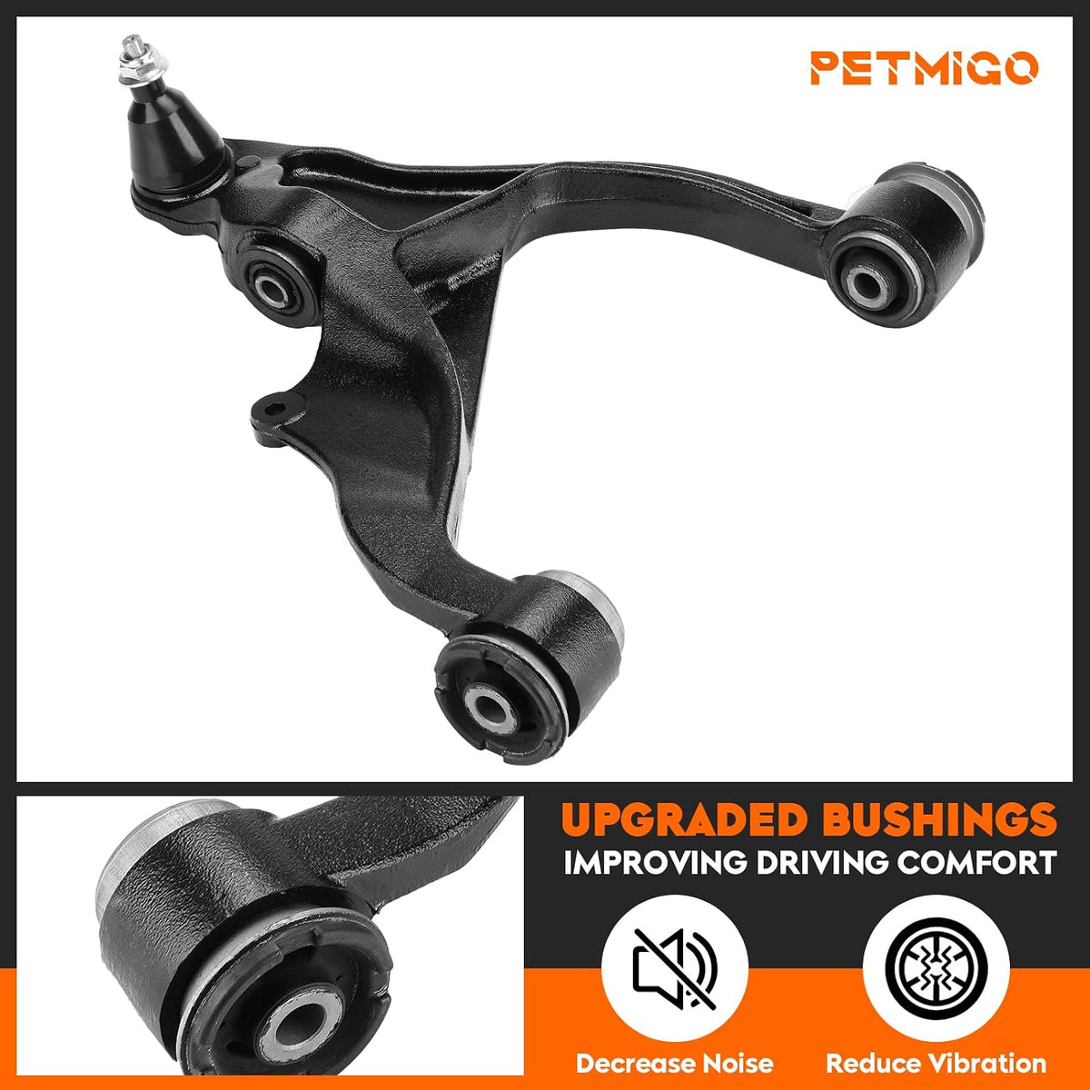 4WD Front Lower Control Arms Kit Fit for Dodge Ram 1500 2006-2018, for Dodge Ram 1500 Classic 2019-2021, 2PC