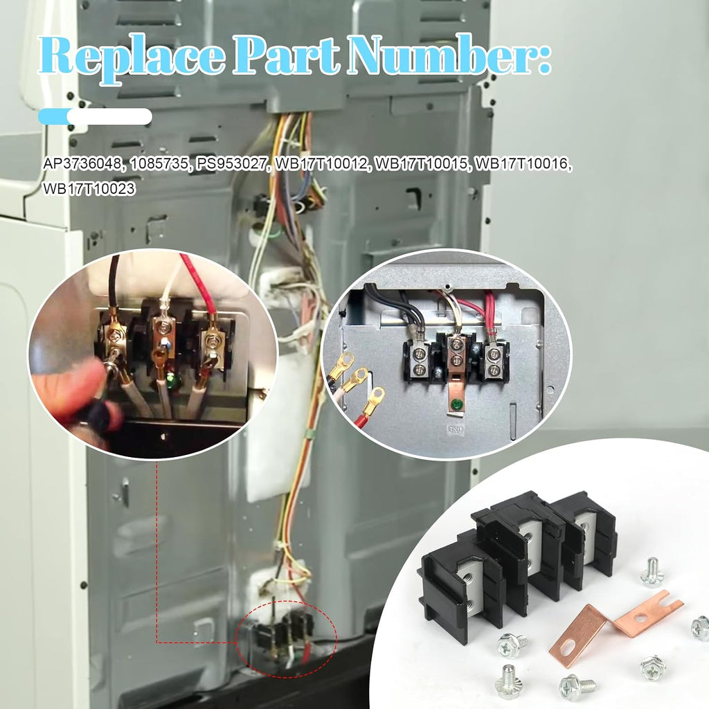 WB17T10011 Terminal Block Assembly Compatible with GE Range/Stove/Ovens