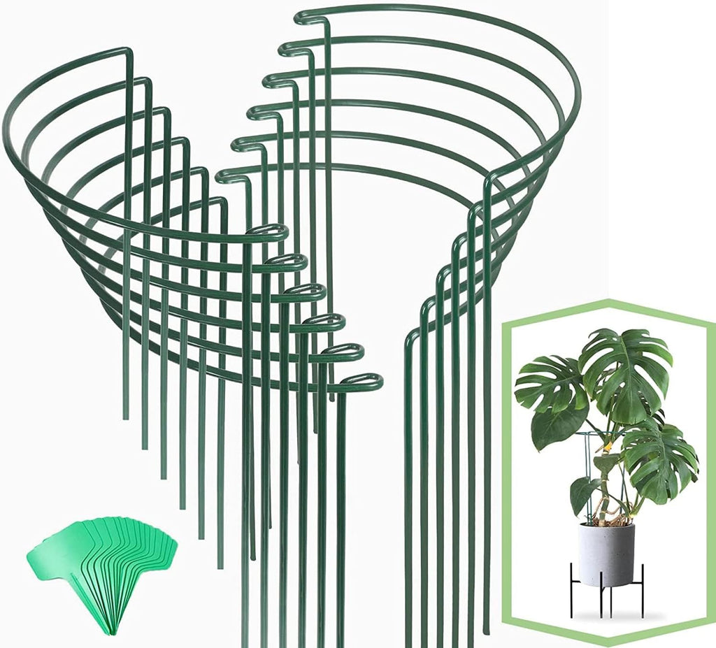 12 Pack Plant Support Stakes, 16 Inch Plant Stakes for Outdoor Plants, Peony Cages and Supports, Peony Cage with 15