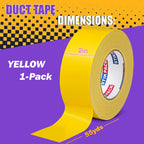 Heavy Duty Yellow Duct Tape 2 Inches x 165 Feet, 1 Roll