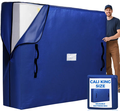 Mattress Bags for Moving, Mattress Covers with Heavy Duty Handles, Reusable Mattress Storage Bag for Moving