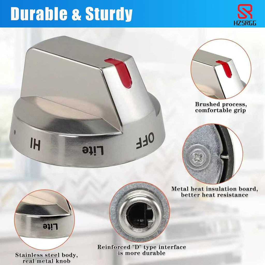 DG64-00473A/B Upgraded Samsung Stove Knob Replacement, Compatible with the Stove knobs of Series Such as Samsung