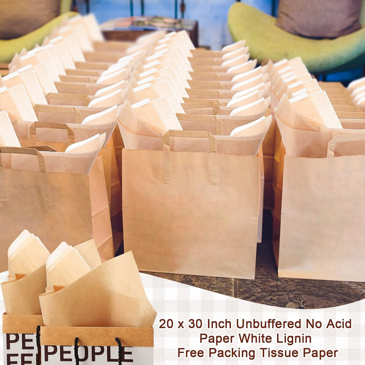 250 Pcs 30 x 20 Inch Acid Free Archival Tissue Paper