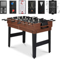 2x4ft Combo Game Table Set for Home, Game Room, Friends & Family w/Hockey, Foosball, Pool, Shuffleboard, Ping Pong