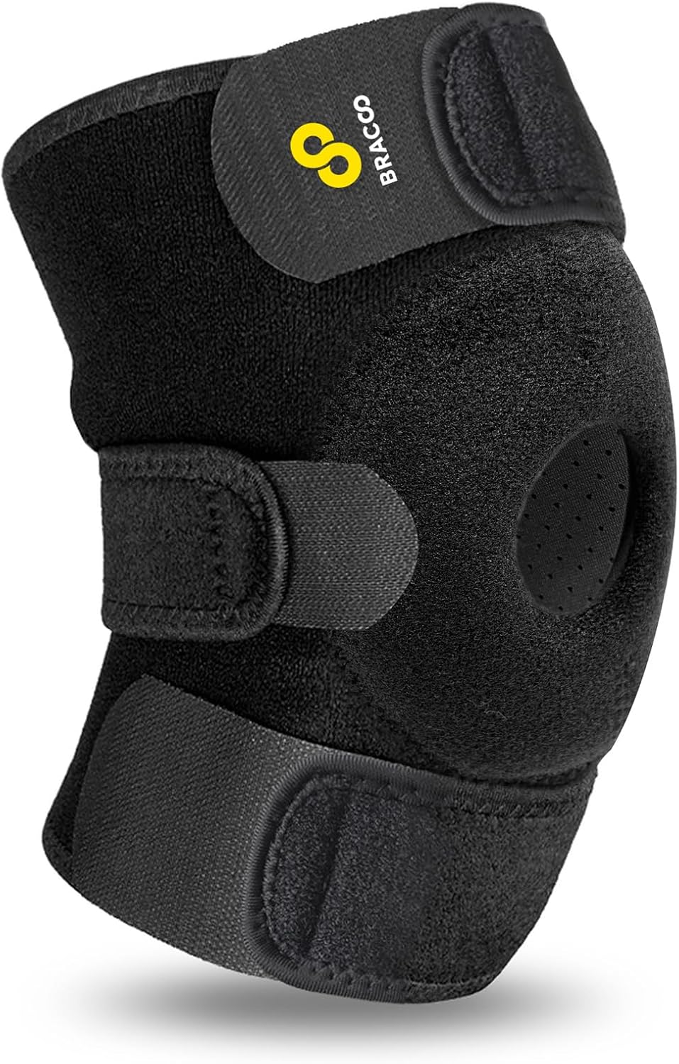Knee Support Brace for Men Women, Adjustable Compression Sleeve Wrap Patellar Pad Tendon - Arthritis Pain, meniscus